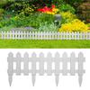 Lawn Edging 25 pcs White 10 m PP
