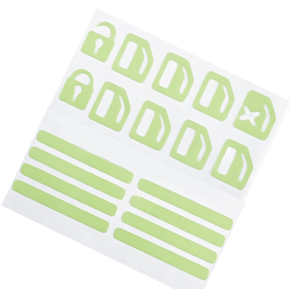 Наклейка на кнопку окна, переключатель, светящаяся автомобильная водонепроницаемая клейкая замена