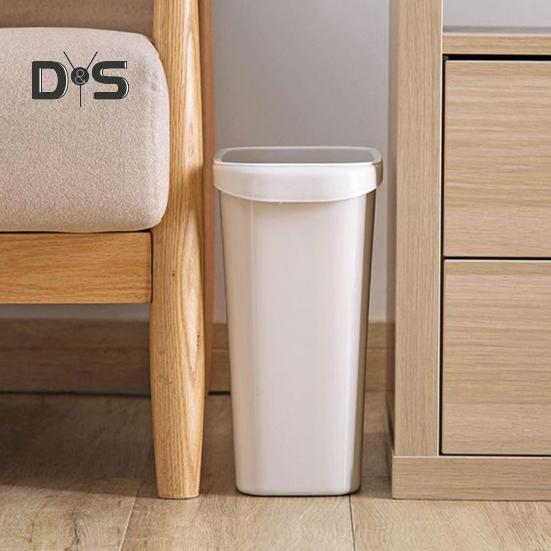 Тонкий мусорный бак, большая емкость, высокая прочность, легко чистить, контейнер для мусора в ванной, декоративное мусорное ведро