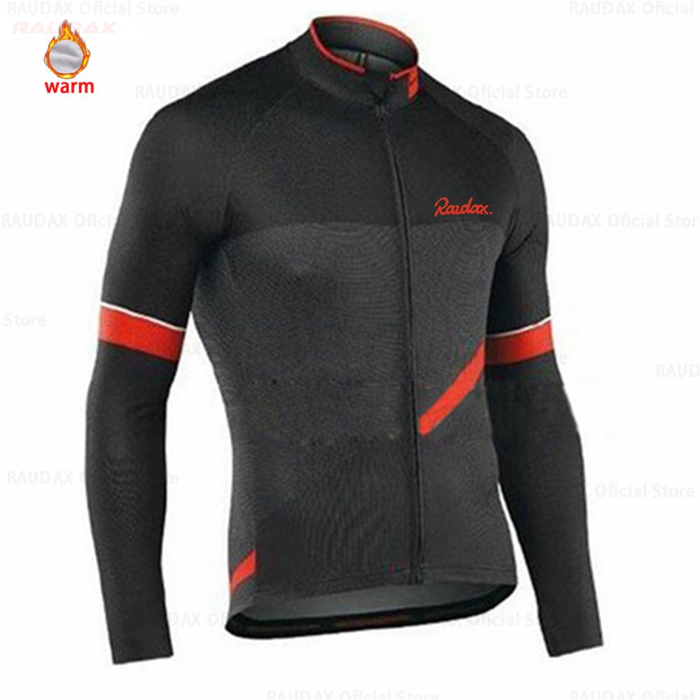 2027 Our Team Raudax Cycling Jersey Set Road Bike Winter Cycling Clothing MTB Cycling Bib Pants Men Ropa Ciclismo Thermal Fleece