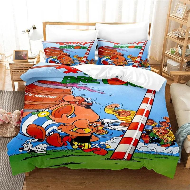Fashion 3D Print Anime Game Asterix Bedding Set,Girls Adult Single Twin Queen Size,Duvet Cover Pillowcase Bedding Home Textiles