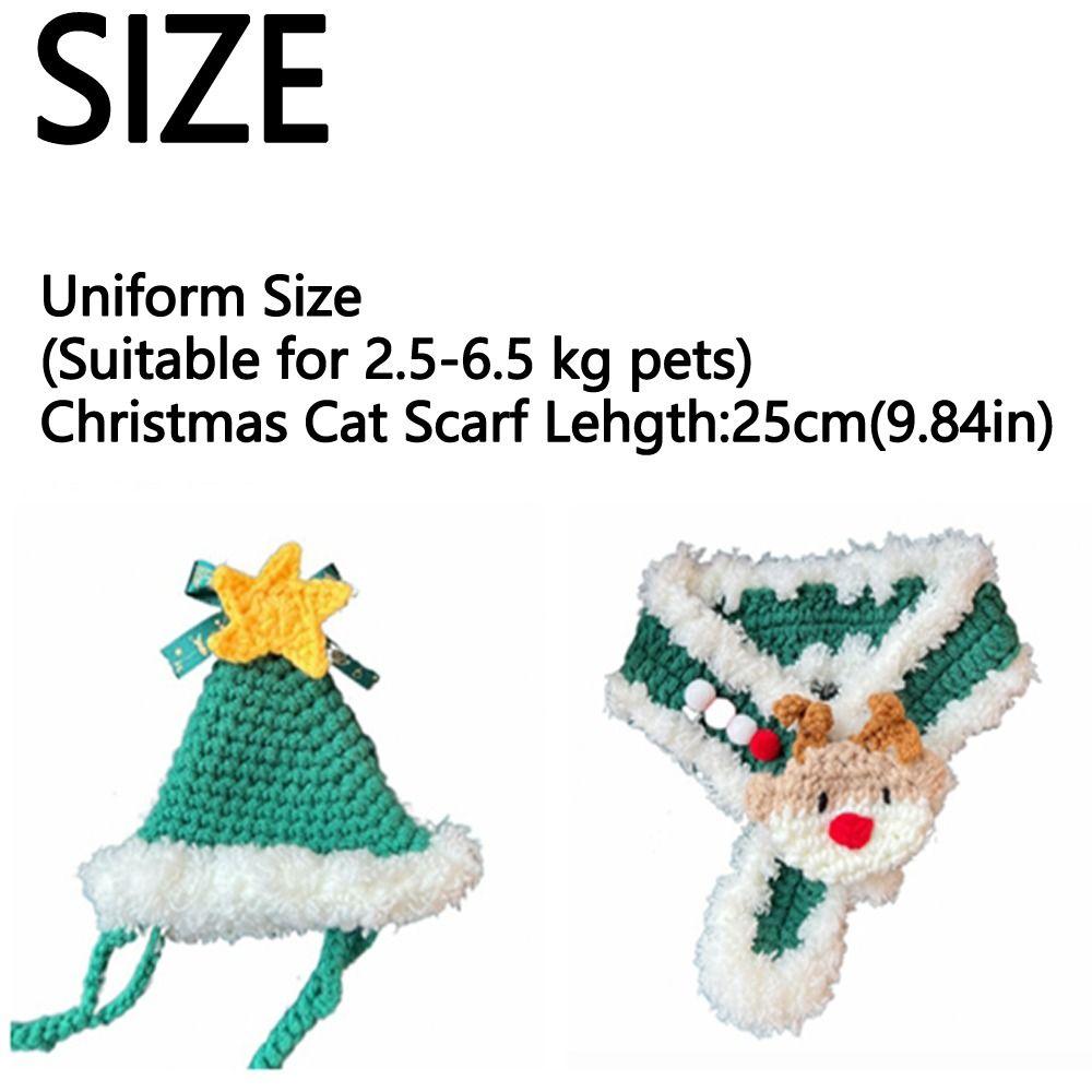 Регулируемый вязаный шарф для домашних животных, банданы для собак из мультфильмов, милые вязаные ошейники для кошек, товары для животных