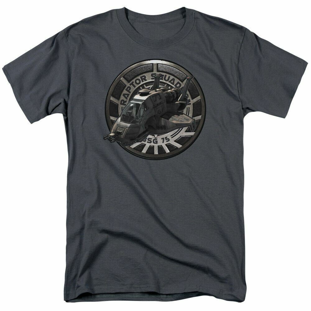 Battlestar Galactica Raptor Squadron Sci Fi Tv Tee Charcoal Unisex T-Shirt