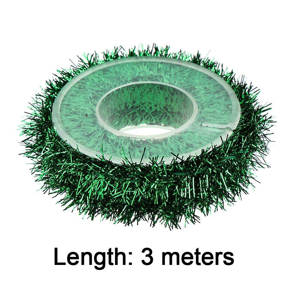 Rattan Christmas Tree Ornament Party Decor Garland Tinsel Gold Silver Wire Gift Wrapping Ribbon