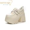 Fashion AIYUQI Women's High Heels 2025 New Spring Patent Leather Dress Shoes Women 11cm High Heel Platform Women's Shoes