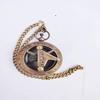 Карманный компас с солнечными часами антикварного дизайна с цепочкой и кнопкой для