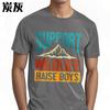 Unisex Summer Women tshirt Support Wildlife Raise Boys Mountain Design Short Sleeve Travel O Neck Tees Cotton Tshirt For Men