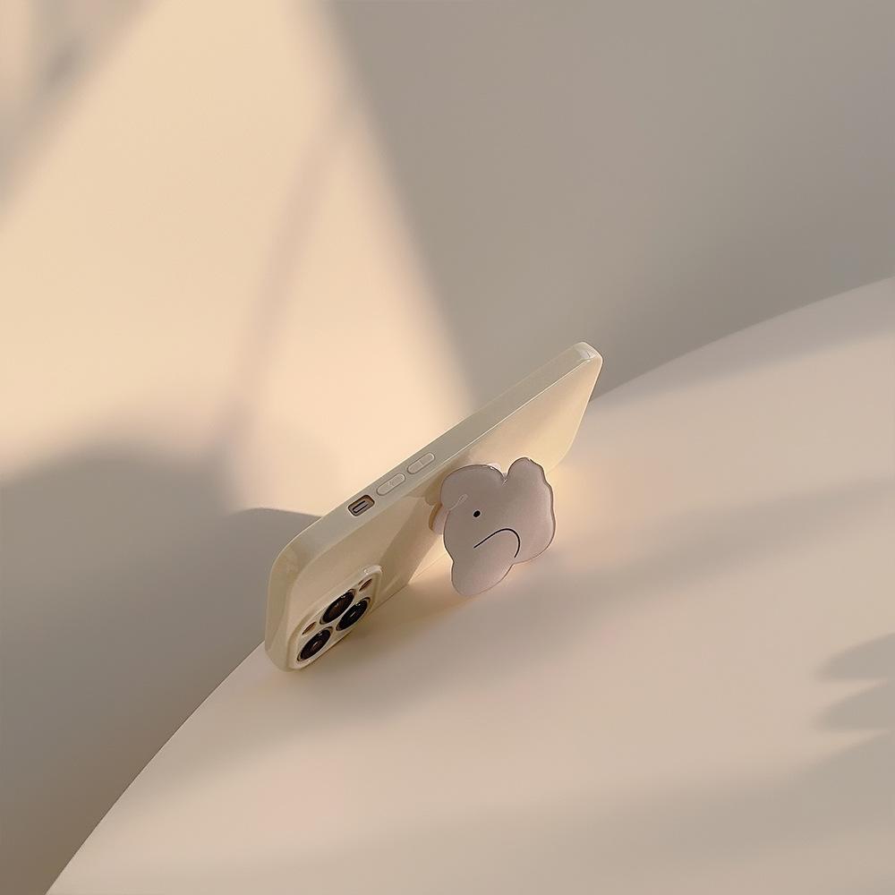 Cute Elephant Stand Phone Case Suitable for iPhone 13, iPhone 15, iPhone 16 Pro Max