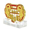 YISHUI Feng Shui Lock Wealth Luck Plaque with Protection Lucky Home Stand, Padlock, Amulet, Charm, Item, Decor, 7.5x5cm