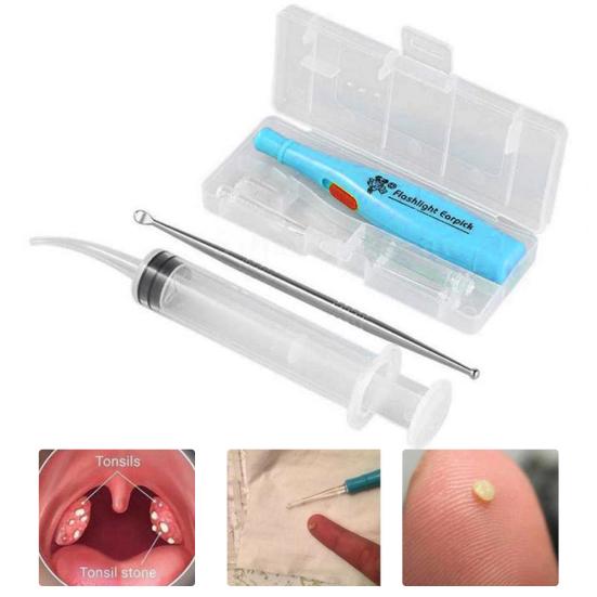 Yousheng 1 набор ухочисток многоразовый для чистки слухового прохода из нержавеющей стали со светодиодной подсветкой инструмент для удаления ушной серы экстрактор миндалин уход за ушами