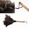 Duster Wooden Hand Household Ostrich Feather Fur Brush Ostrich Feather Brush Dust Removal Duster