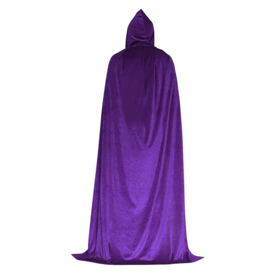 Durable Festival Costume Cloak Unisex Adults Hooded Cloak, Velvet Vampire Wizard Cape, Renaissance Dark Fantasy Cosplay Robe Medieval Halloween