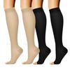 1 Pair Calf Compression Socks for Women Men Open Toe Knee High Stockings for Shin Splints Varicose Veins Calf Support Muscle Recovery