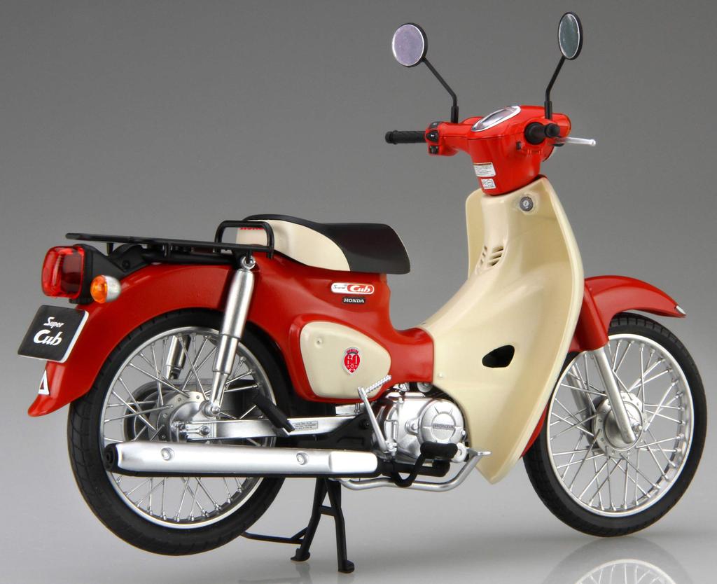 Fujimi Model NEXT Series Honda Super Cub 110 Пластиковая модель 1/12 № 1 EX-3 (60 лет) Цветовая кодировка 12NX1EX-3