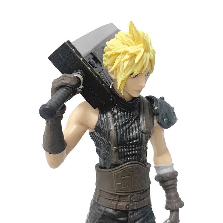 Best Anime Peripherals: Cloud Strife Standing Pose PVC Action Figure - Collectible Model Toy, Perfect Gift for Boys