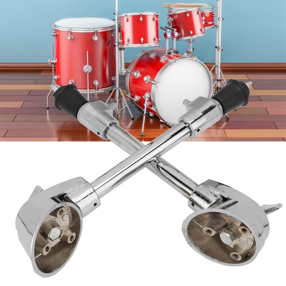 2pcs Silver Drum Legs Metal Anti Skid Drum Feet Adjustable Bass Drum Feet For Bass Drum