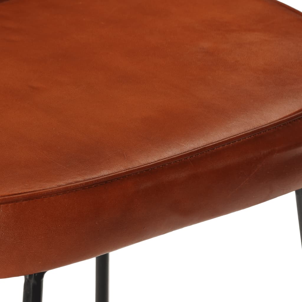 Bar Stool Set of 2 Dark Brown 41 x 29 x 62 cm