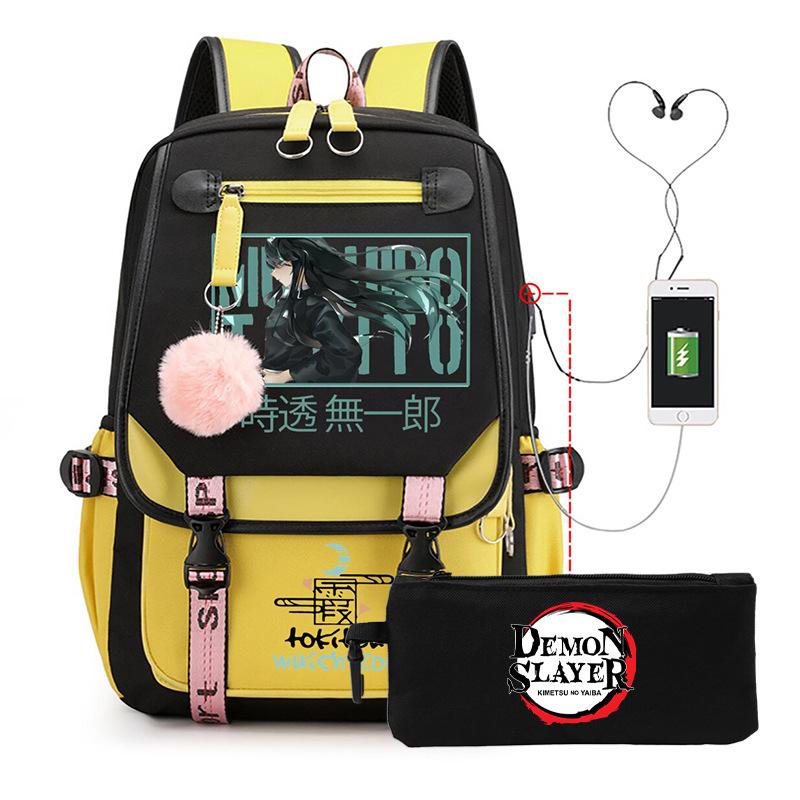 Школьный рюкзак в стиле аниме «Токито Муичиро» (набор периферийных устройств) — пенал для учеников.
