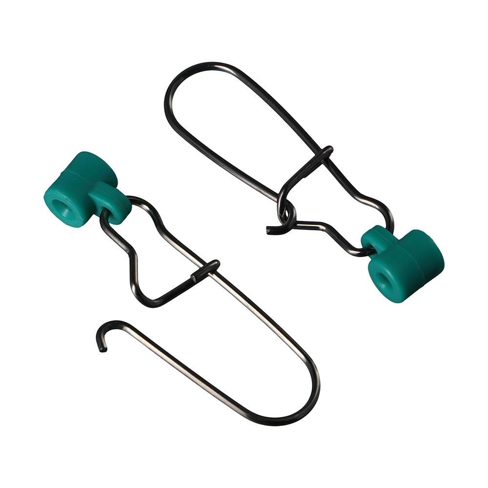 25Pcs Green Nickel Swivels Snap 220LB 8# Fishing Swivels Heavy Duty Fish Finder Fishing Sinker