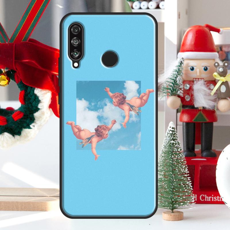 Милые ангелы Эстетика Для Huawei Nova Y73 Y60 Y70 Y90 Y72 Y61 Y91 7i 8i 11i 12i 12s 9 10 SE P20 P30 P40 Lite Чехол