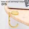 Складной крючок для сумки с магнитом, противоскользящий дизайн, универсальная совместимость, экономящий место металлический крючок для сумки, вешалка для кошелька