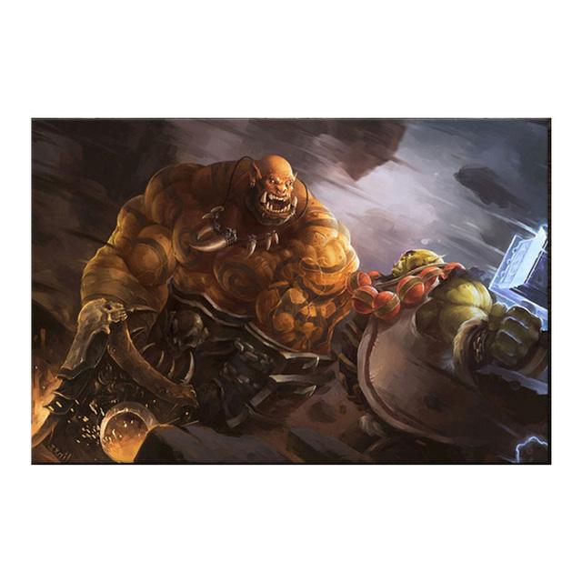 Классическая популярная игра World of Warcraft, художественные плакаты и принты, холст, картина, настенное искусство, картина для мальчика, игровая комната, украшение для дома без рамки