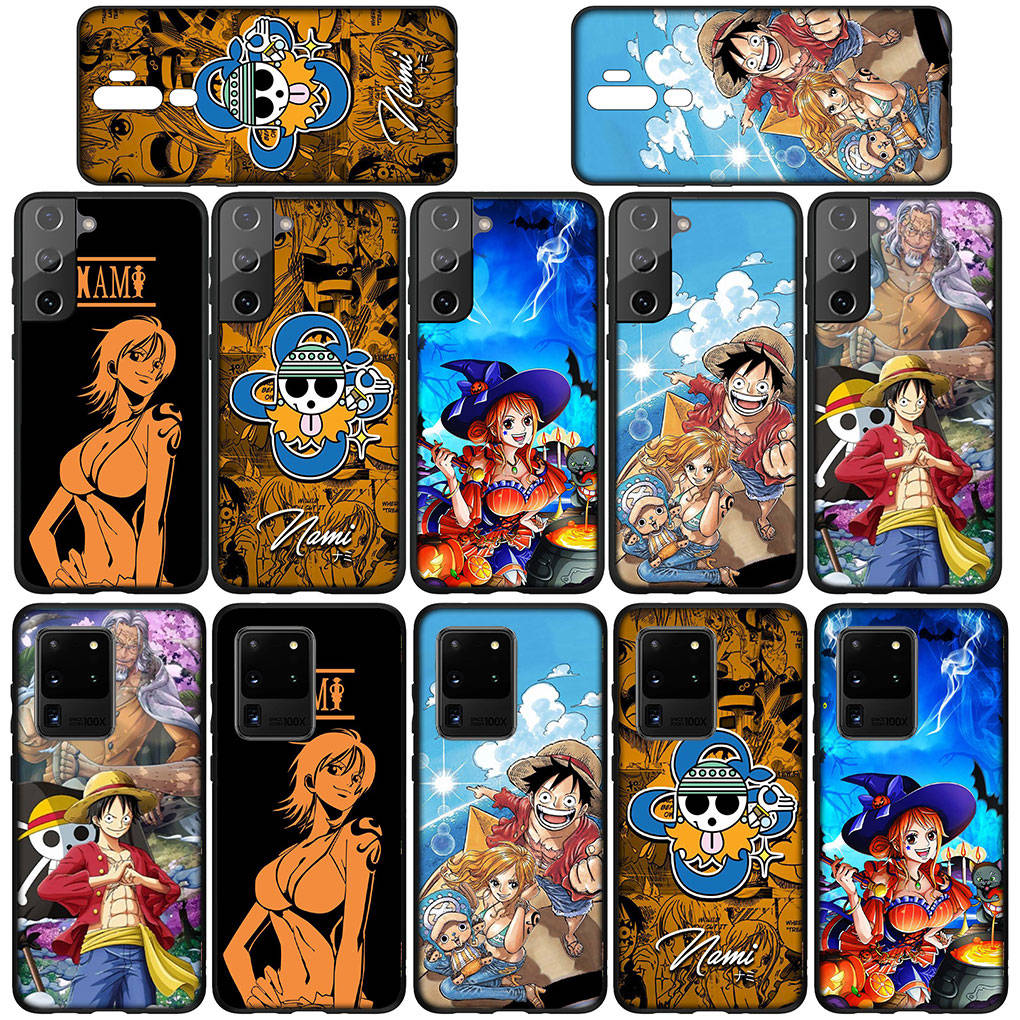 Чехол для телефона Samsung Galaxy S25 S24 S23 iPhone 16 15 Xiaomi Redmi Note 14 13 12 16E 11 Pro Max XR OPPO Moto Huawei Nami Poster Luffy One Piece Cover