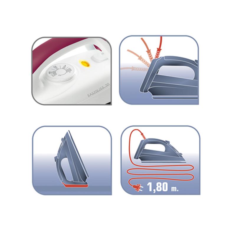 Tefal FS4030 Световой индикатор системы Easy Cord Fast Dry Iron, 1200 Вт