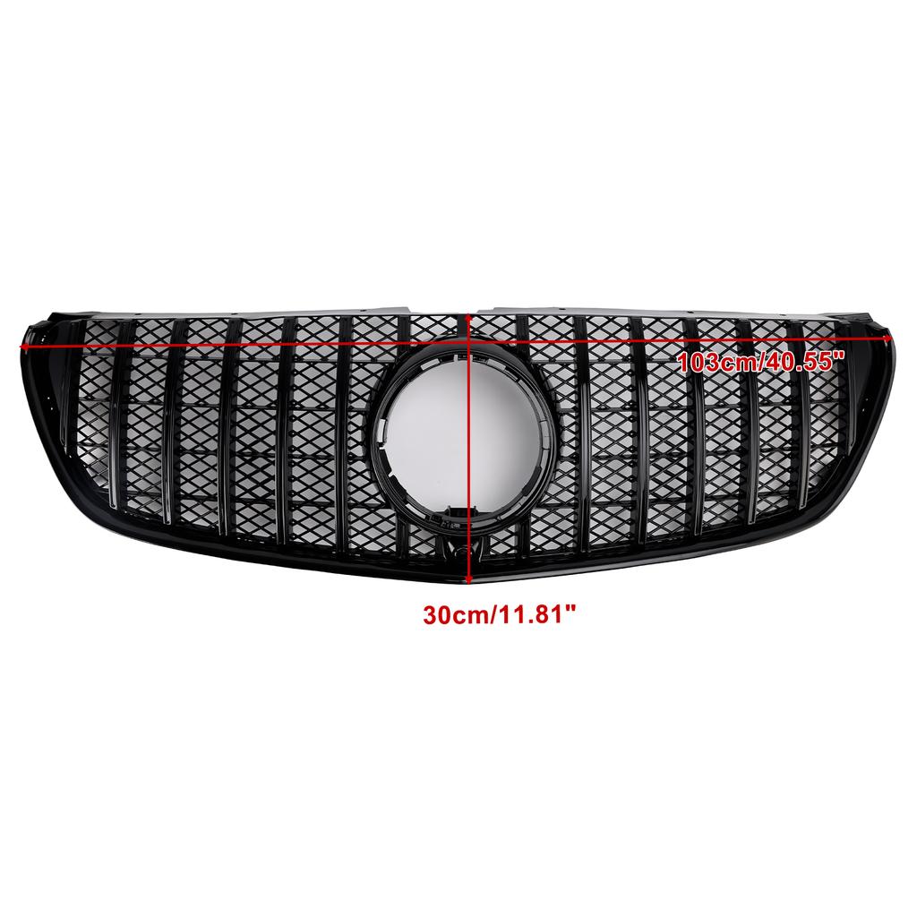 Front Upper Grille Grill Fit Mercedes Benz V Class W447 2014-03.2019