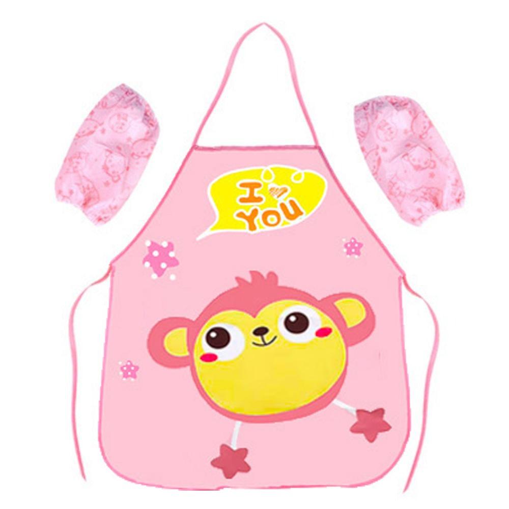 Фартук с рисунком из мультфильмов, комбинезон с героями мультфильмов, многоразовый детский фартук, кухонные принадлежности