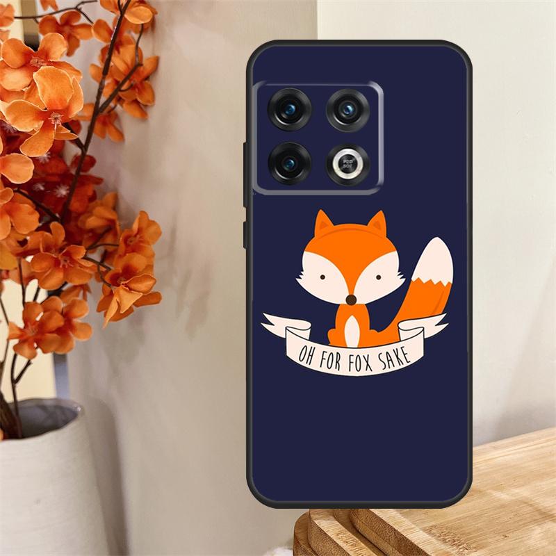 Cartoon Animal Fox Funda For OnePlus 13 13R 12 12R 11 10 Pro 8T 10T OnePlus Nord 4 CE 2 3 Lite N10 N20 N30 Case