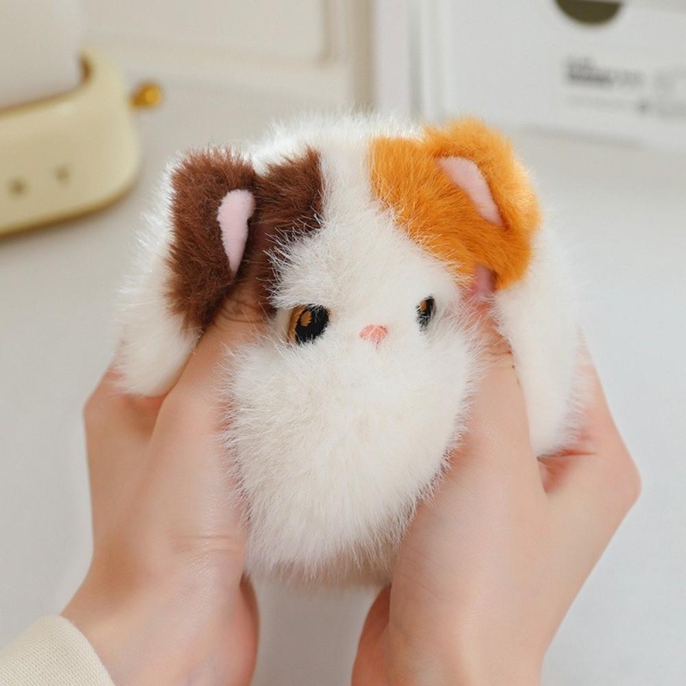 Soft Fluffy Stuffed Animal Cat Soothing Feature Mini Cat Plushie Cute Cat Plush Toy Baby Gift