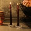 Halloween Black Outside and Red Inside Bleeding Candle Tear Pole Wax Festive Atmosphere Decorative Long Pole Candle