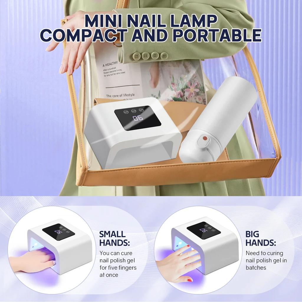 DianaBeauty UV Nail Lamp Professional Nail Dryer with Touch Screen and 3 Timer Settings Manicure Lamp for Drying Nail Polisher