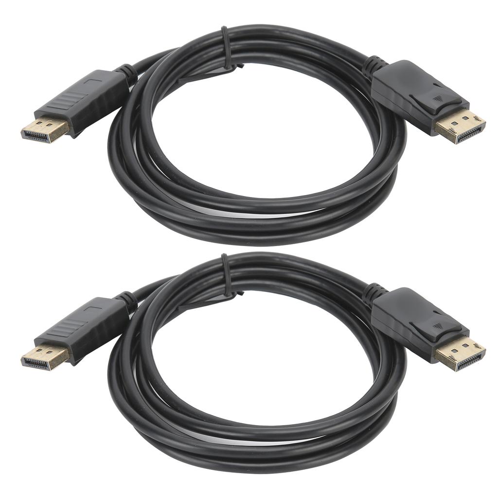 2Pcs DisplayPort Connecting Line DP To DP Cable 1.8M DP Male To Male Adapter Cable