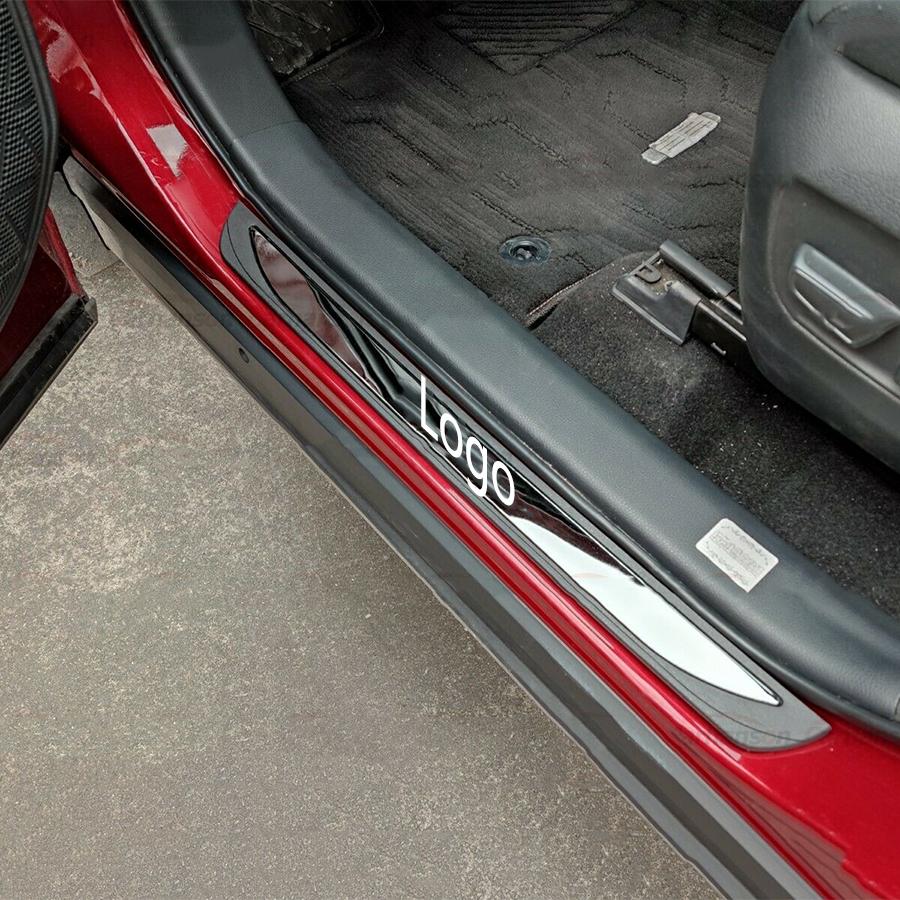 4 шт. Для Nissan Rogue Автоаксессуары Накладка на порог двери Защитная накладка Отделка