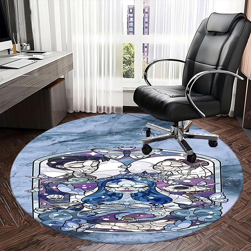 Zombie Bride Horror Theme Chair Mat Round Carpet   Home Decor, Office Rug, Gift for Any Room0141b