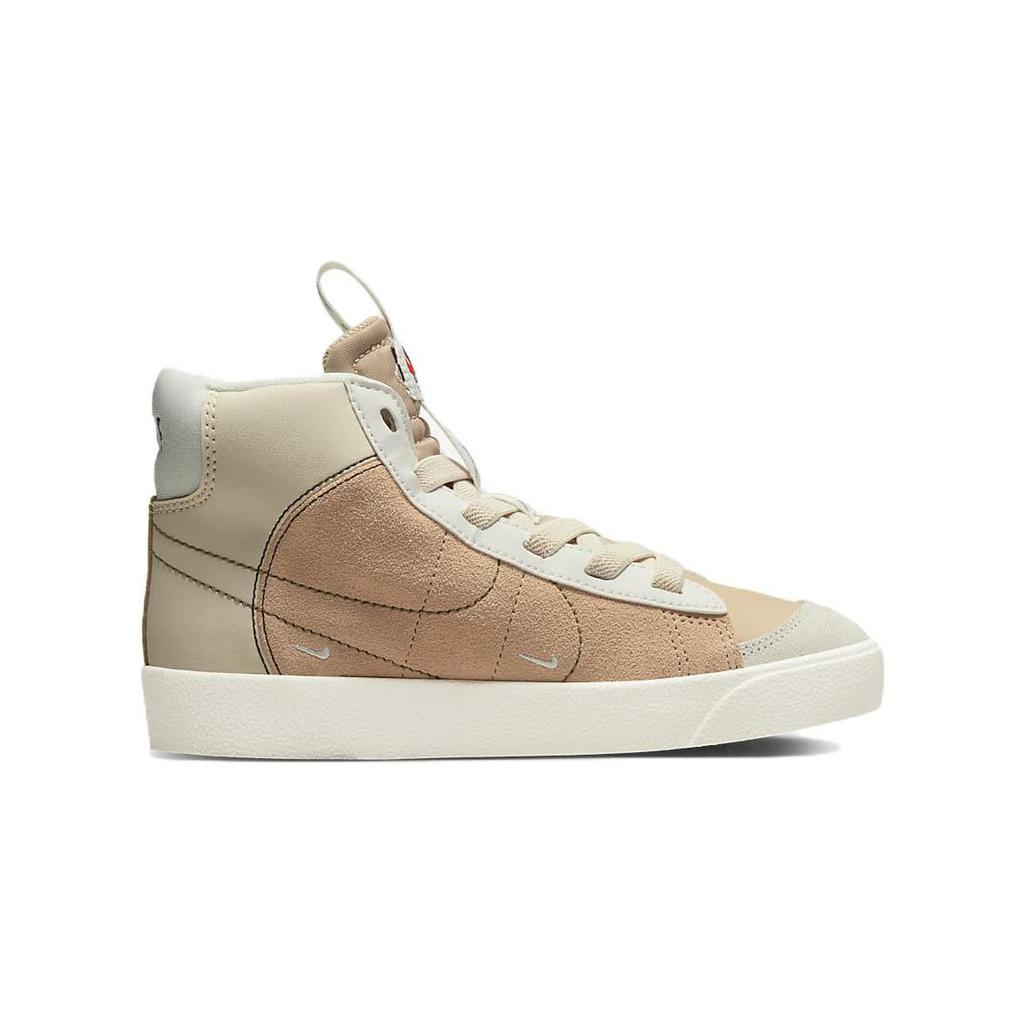 Nike Blazer Mid 77 SE PS Dance - Sanddrift Medium Olive Kids Sneakers Brown Light-Silver Phantom DQ0370-100