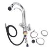 G1/2 Modern 3 In 1 Filter Purifier Kitchen Faucet Double Handle PullOut Sink Hot Cold Water