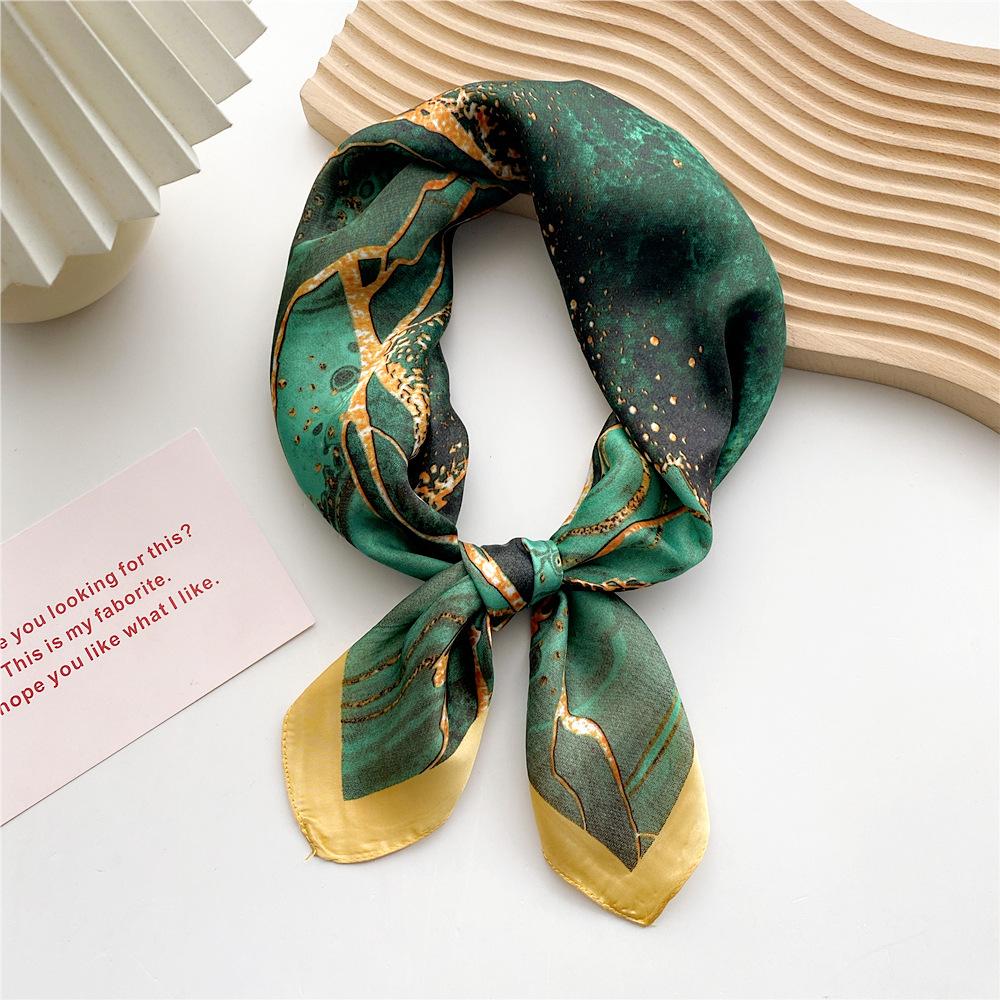 Fashion Decoration Scarf Hairband Tie Hair 70 Small Square Scarf Silk Scarf Women'S Spring And Autumn Versatile Small Scarf Professional Scarf