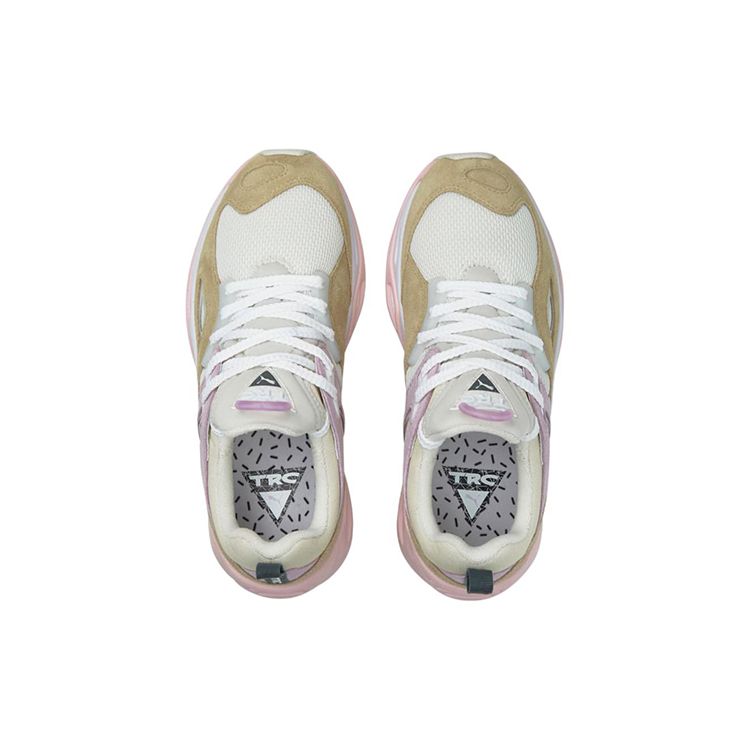 Puma Trc Blaze Fabric Leather Sports Casual Low-Top Lifestyle Shoes Unisex Sneaker Brown White Pink 383104-03