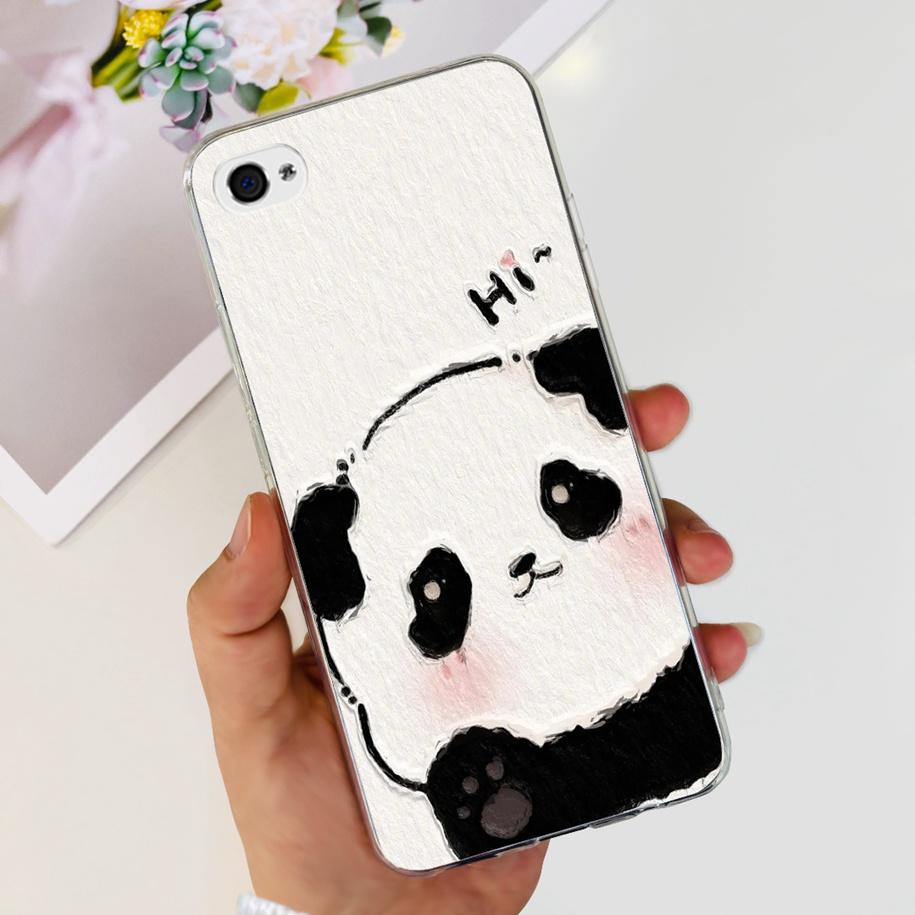 Case For iPhone 4 4S Case Cute Panda Cartoon TPU Shockproof Cover For Apple iPhone 4 iPhone 4S iphone4 i4 Cases Protective Shell
