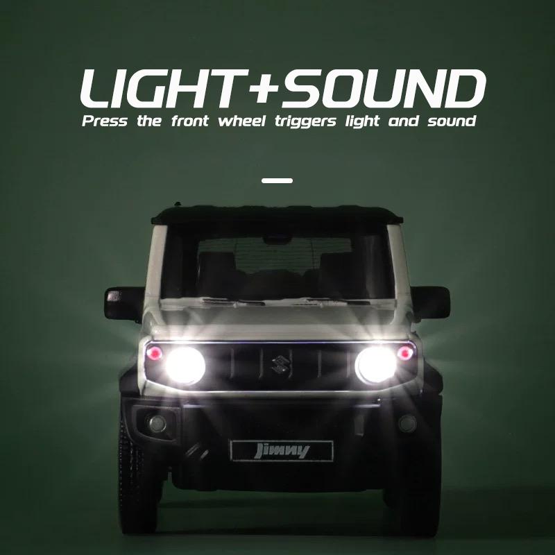Масштаб 1/26 Suzuki Jimny, металлические литые под давлением игрушки из сплава, модели автомобилей, грузовики для мальчиков, детские внедорожники, коллекция для хобби