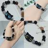 2023 Cute Black & White Couple Bracelets: Cheese, Black Sesame, Black Cat Design