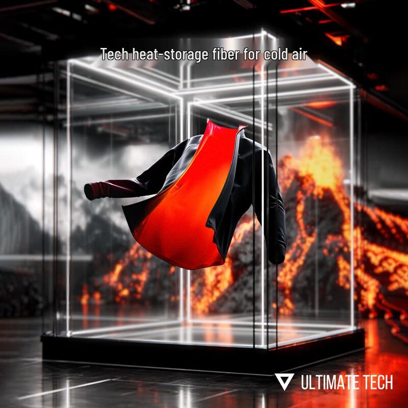 Monster Guardians Men's Infrared Warming Slim-Fit Stand-Collar Zip Jacket