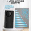 YNF 110dB Vibration Anti-Theft Alarm, 10 Sensitivity Levels, Wireless Remote Alarm for Motorcycle Car E-Bike