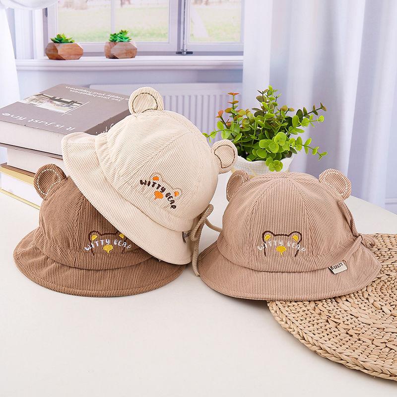 Baby Sun Hat Spring Autumn Thin Bucket Cap Cute Fisherman Hat For Small Infants Outdoor UV Protection Headwear