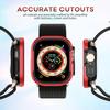 Matte Metal Case Fit for Apple Watch Ultra 3/2/1 49mm Case Bumper, [Matte Aluminum Bezel] + [Soft TPU Bumper]