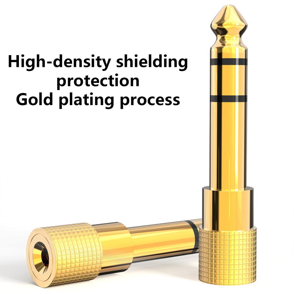 Адаптер для наушников с 6,5 мм на 3,5 мм Аудиоконвертер с 3,5 мм на 6,5 мм улучшает качество звука для микшерного пульта