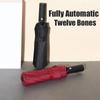 Folding 12-bone Fully Automatic Umbrella, Large Double Sunshade, Rain or Shine Umbrella